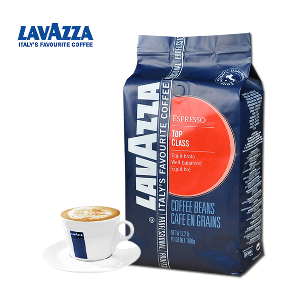 意大利原装进口LAVAZZA咖啡豆 TOP CLASS 红牌咖啡豆